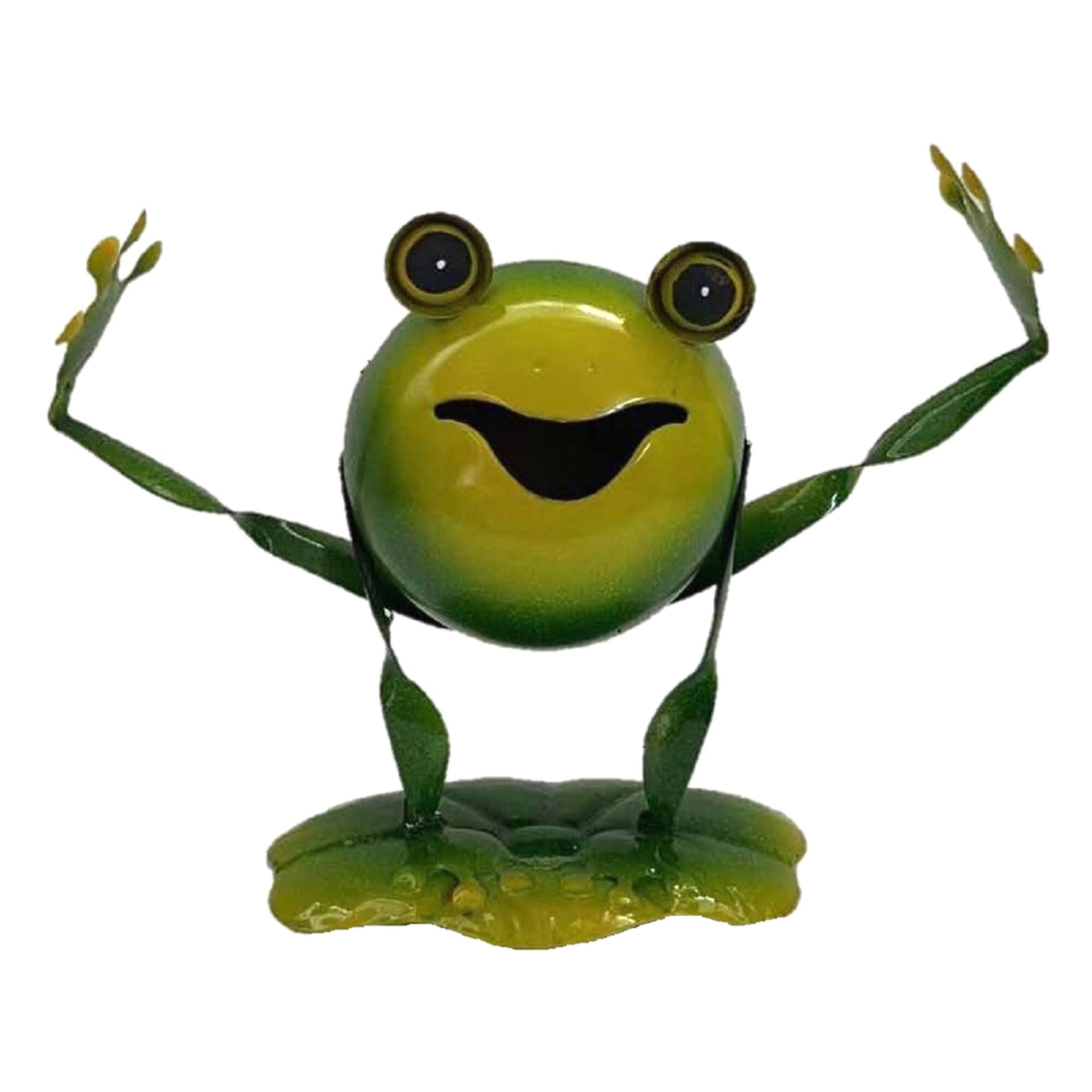Santa's Workshop 9.5" Yoga Frog Figurine